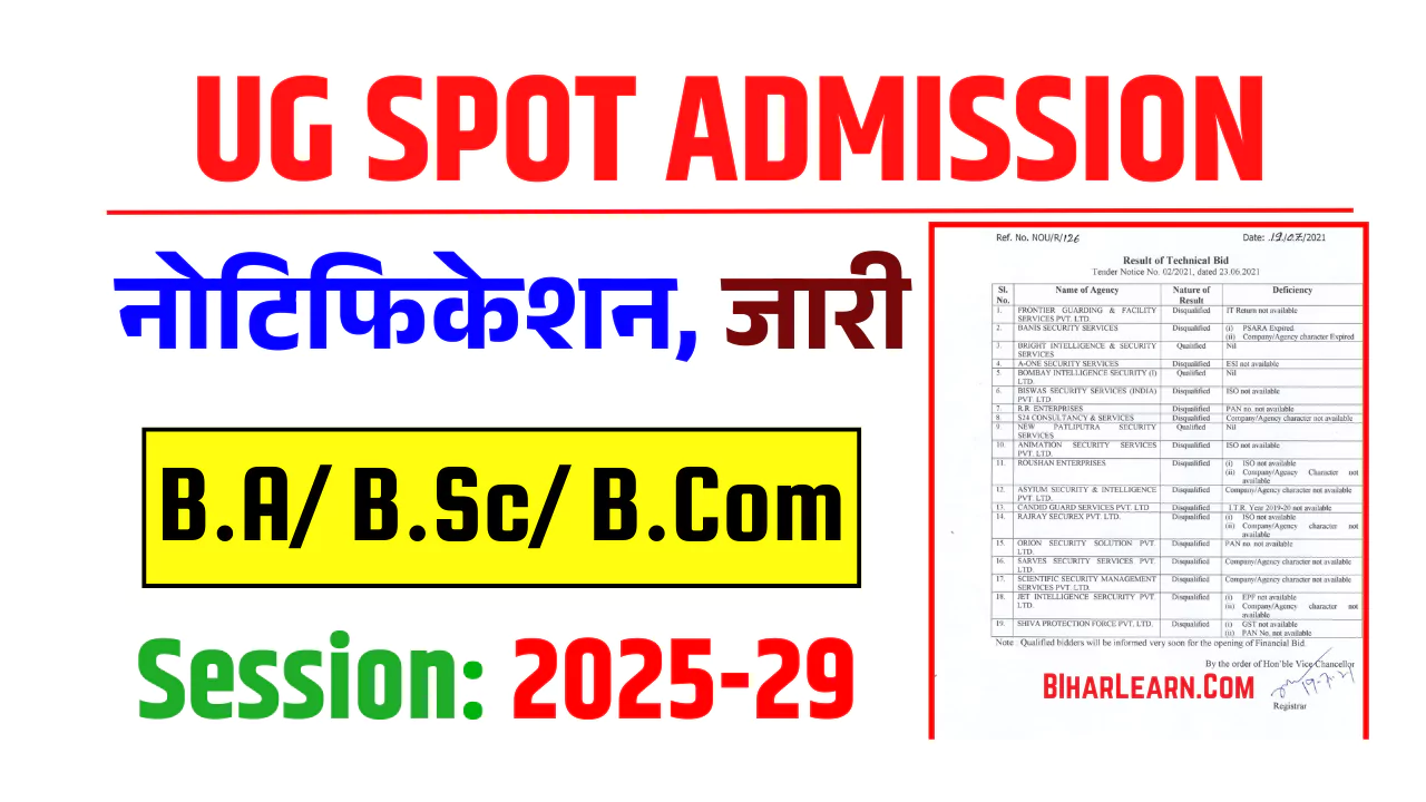 Graduation SPOT Admission 2025