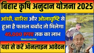 Bihar Krishi Input Anudan Yojana 2025