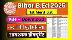 Bihar Bed Merit List 2025